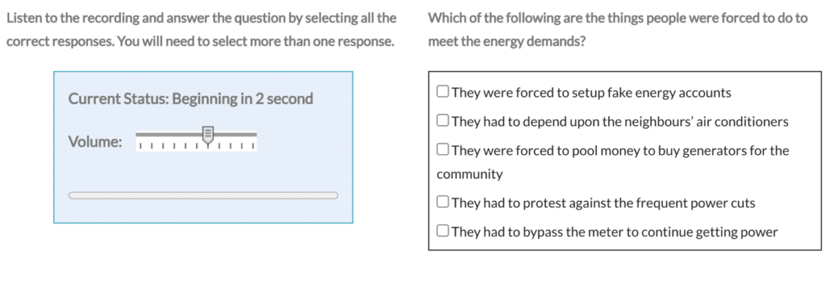 image 23 PTE Listening Multiple choice Multiple answers | FREE PTE Tutorials